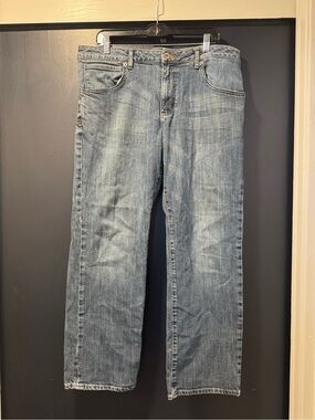 Lee Modern Series L342 Straight Fit Straight Leg Jeans Mens Blue Denim 34x32